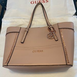 Pink Guess Tote Bag